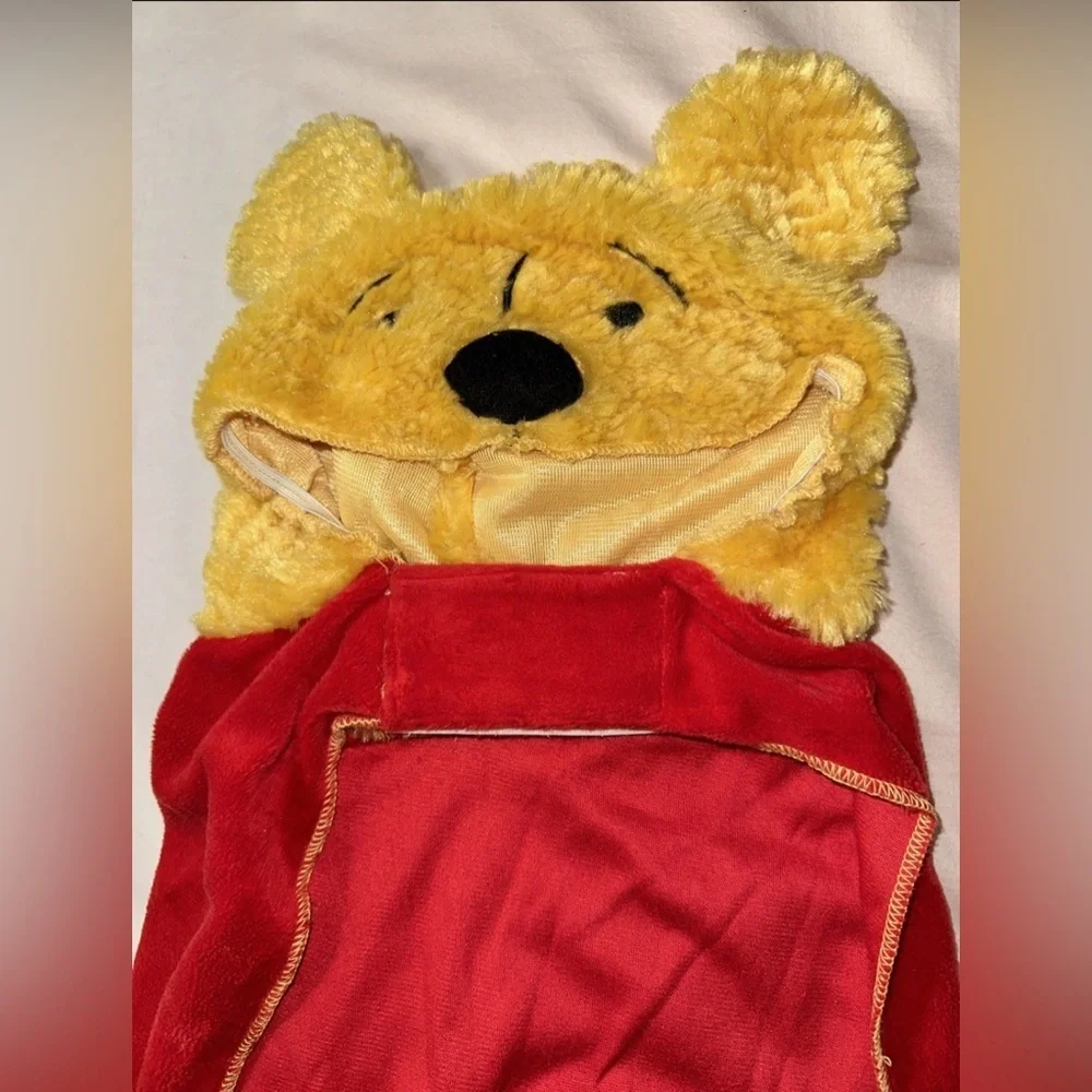 NEW Winnie the Pooh Plush Dog Outfit with Cute Honey Bee on the back Side